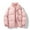 001 Pink, variant on Mens Puffer Jacket Winter Warm Lightweight Puffy Coats Waterproof Long Sleeve Zip Up Quilted Parka Jackets