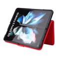 thumbnail image 6 of Dteck Samsung Galaxy Z Fold 3 5G Wallet Case with Removable Adjustable Crossbody Necklace Lanyard Shoulder Strap + Wristlet Strap, 9 Card Slots with Zipper Pocket PU Leather Case, Red, 6 of 13