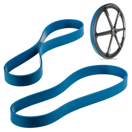 

Urethane Band Saw Tires & Table Insert Fits - 12 Inch 113243401 Bandsaw - 2 Pack Heavy Duty Urethane Band Saw Tire - Urethane Bandsaw Tires - No Adhesive Needed - Made in the USA