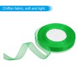 thumbnail image 3 of Unique Bargains 0.6 Inch x 50 Yard Organza Ribbon, Gift Wrapping Ribbon for Bouquet Cake Invitations Card Decoration, Green, 3 of 7