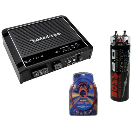 Rockford Fosgate Prime R500X1D 500W RMS Mono Class D Amplifier + Amp Kit +