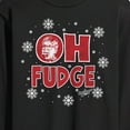 thumbnail image 3 of A Christmas Story - Oh Fudge Snowflakes - Men's Long Sleeve T-Shirt, 3 of 5
