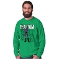 thumbnail image 4 of the Phantom Retro Comic Superhero Long Sleeve TShirt Men Women Brisco Brands S, 4 of 5