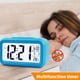 thumbnail image 1 of Reloj de despertador retroceso Desktop Relojes de alarma Tiempo de datos Temperatura de temperatura Pantalla Función de inyección de batería, 1 of 9