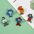 thumbnail image 5 of Pin de esmalte de Mickey Stitch para mujer, insignia de camisa, broche de dibujos animados, Winnie The Pooh, Pato Donald, 1 unidad, 5 of 5