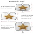 thumbnail image 6 of Iauyy Foldable Windshield Sun Shade for Cars, Interior Sun Protection for car UV Protection for Sedan/SUV/Truck, (S/M/L) A Cute Golden Glittery Star, 6 of 8