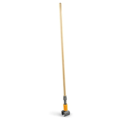 Staples Coastwide Professional 60" Clamp Style Wood Wet Mop Handle Plastic Head (CW61060-CC)