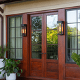 thumbnail image 2 of Maren 1-Light Matte Black Outdoor Wall Lantern, 2 of 3