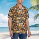 thumbnail image 3 of Fotbe Vintage Bottles Camisa Hawaiana para Hombre Unisex – Camisa Casual de Verano con Botones de Manga Corta de Algodón y Lino,X-Large, 3 of 7