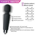 thumbnail image 4 of ZOUYUE Percussion Mini Handheld Electric Personnal Massager Wand Rechargeable&Waterproof Handheld Deep Tissue Neck Back Massager for Shoulder, Leg, Calf, Foot, Muscle, and Back Pain Relief(Black), 4 of 4