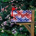 thumbnail image 2 of Abstract Patriotic Mailbox Cover Blue Red Design Full of White Stars Magnetic Mailbox Covers Standard Size 21x18 Inch Independence Day Mail Post Letter Box Cover Courtyard Outdoor Decors, 2 of 6