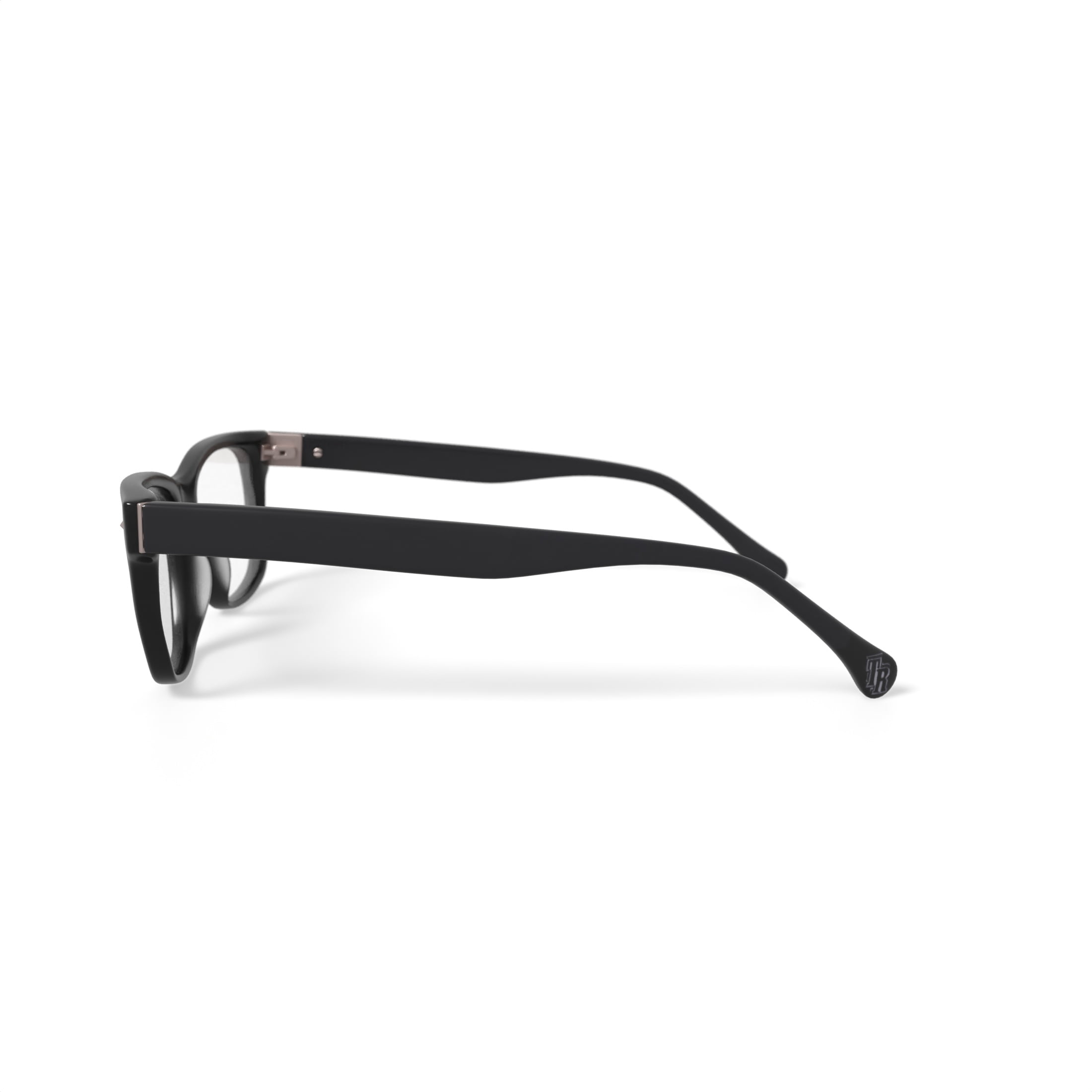 True Religion Men’s T030 Rectangular Prescription Eyeglasses with Case, Black