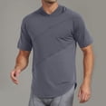 thumbnail image 5 of Styesk T Shirts for Man Fashionable Men's Solid Color Casual Hooded Short Sleeved Drying, 5 of 5
