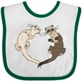 thumbnail image 3 of Inktastic Cute Ferret Heart Boys or Girls Baby Bib, 3 of 4