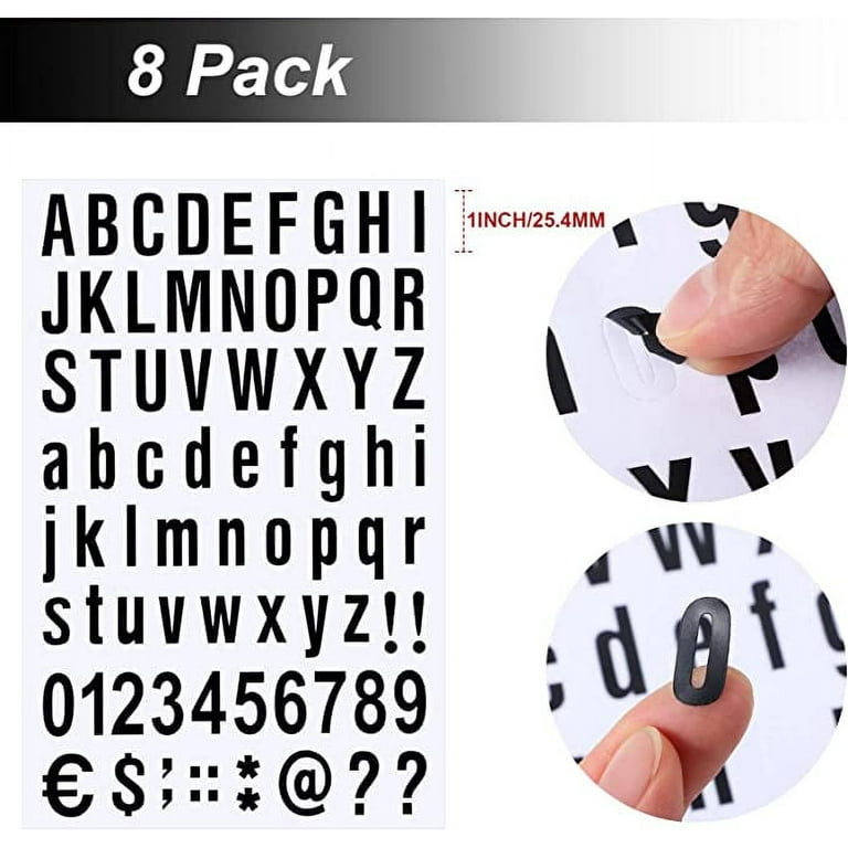 8 Sheets small letter stickers For Mailbox Decoration Letters For