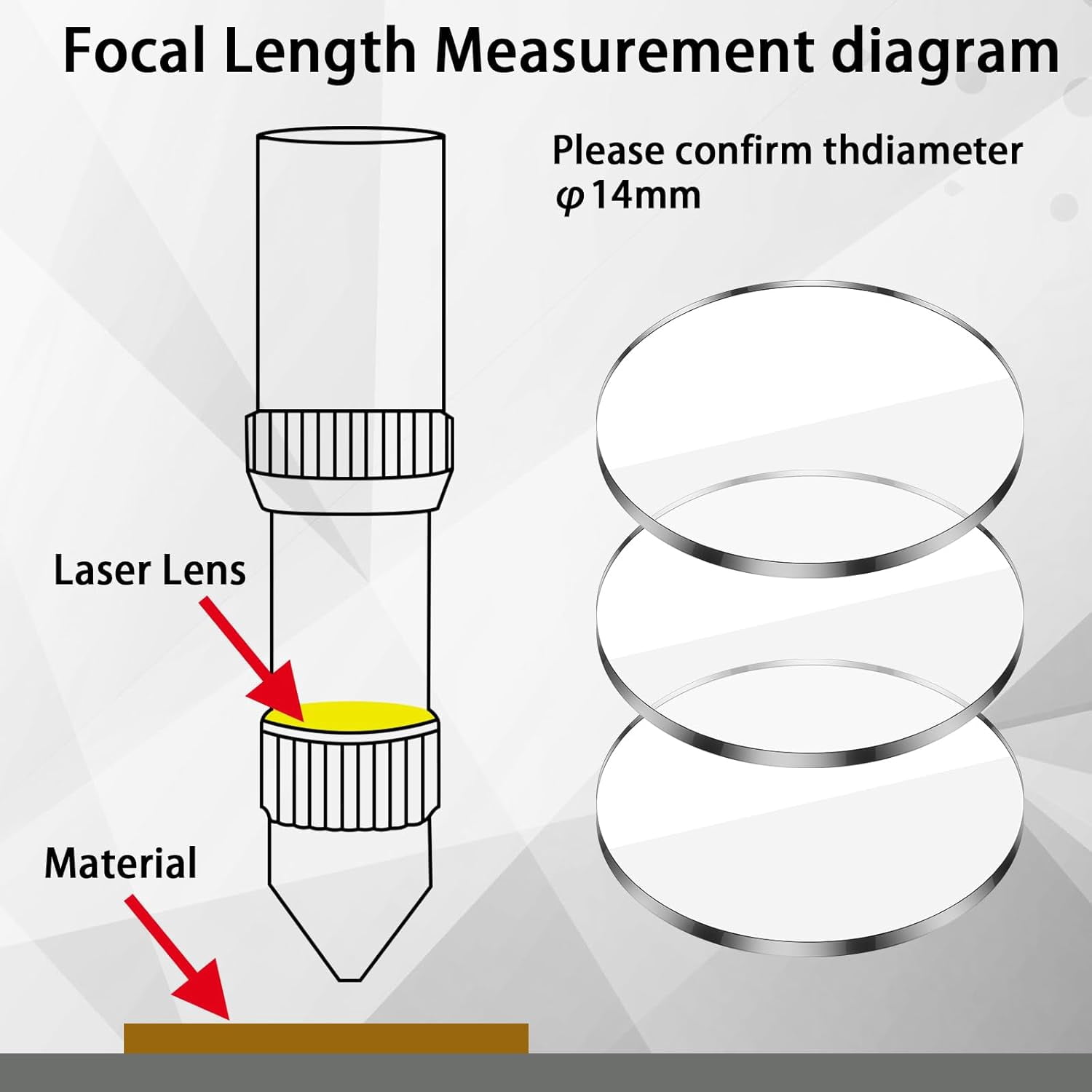 10 Pcs Replacement Laser Lens Compatible with S9 S6 Pro S30 Pro Max Laser Engraver Laser Protective Lenses, Coated Mineral Crystal Lens for Diode Laser Module (10 mm)