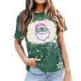 thumbnail image 4 of Fiudx Tops para Mujer Camiseta de Manga Corta con Cuello Redondo y Estampado Navideño a La Moda para Mujer, 4 of 4