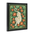 thumbnail image 2 of Stupell Industries Eclectic Eclectic Tiger & Hibiscus Black Floating Frame Canvas Art, 17 x 21, by Karolina Sato, 2 of 8