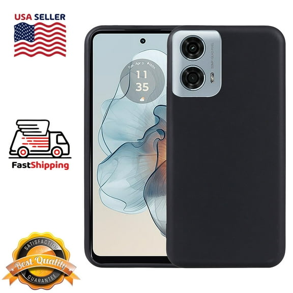 Motorola Moto G24 Power Case, AMZER Motorola Moto G24 Power Silicon Case Shockproof Case Soft Gel TPU Anti-slip Bumper Thin Slim Phone Case Covers For Motorola Moto G24 Power,Black