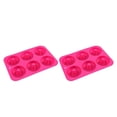thumbnail image 4 of Cateissary Molde para rosquillas de 6 cavidades, bandeja antiadherente de silicona para hornear, resistente al calor, reutilizable, para hacer Type2 NO2, 4 of 6