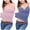Blue, variant on QUINDOS Tank Tops for Women Summer with Built in Bras Removable 2 Pack Athletic Camisoles for Women Multi Pack V-Neck Sleeveless Yoga Spaghetti Strap Shirts Tops Solid Color Slim Fitted Undershirts