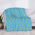 thumbnail image 3 of Uemuo Duck Swimming Printed Throw Blanket for Couch, Fluffy Fuzzy Blankets for Bed, Sofa, Cozy Flannel Faux Fur Blanket-60"x50", 3 of 6