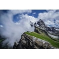 thumbnail image 2 of Jaynes Gallery 14x11 White Modern Wood Framed Museum Art Print Titled - Europe-Italy-South Tyrol-Landscape with Dolomite Mountains, 2 of 4