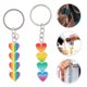 thumbnail image 2 of 2 llaveros LGBTQ Pride con forma de corazón y elementos arcoíris., 2 of 5