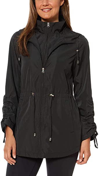 Jones New York womens Packable Jacket Parka-in-a-pouch Down Alternative Coat