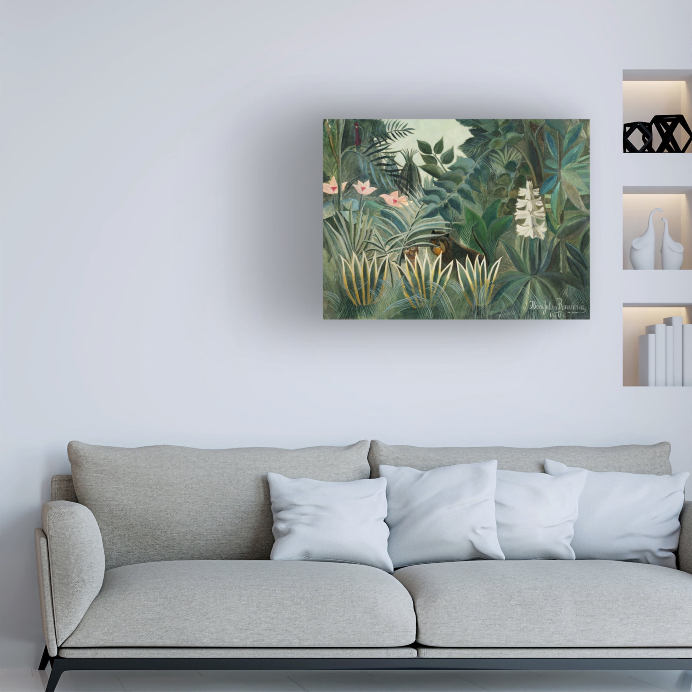 Trademark Fine Art Henri Rousseau Rousseau's Jungle III Canvas Wall Art