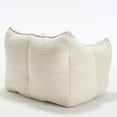 thumbnail image 2 of CKEASEAN 47"W Chenille Bean Bag Chair with Armrest, Comfy Large Bean Bag Sofa with Highly Resilient Foam Stuffed, Boneless Couch for Apartment, Living Room, No Assembly Required, 2 of 9