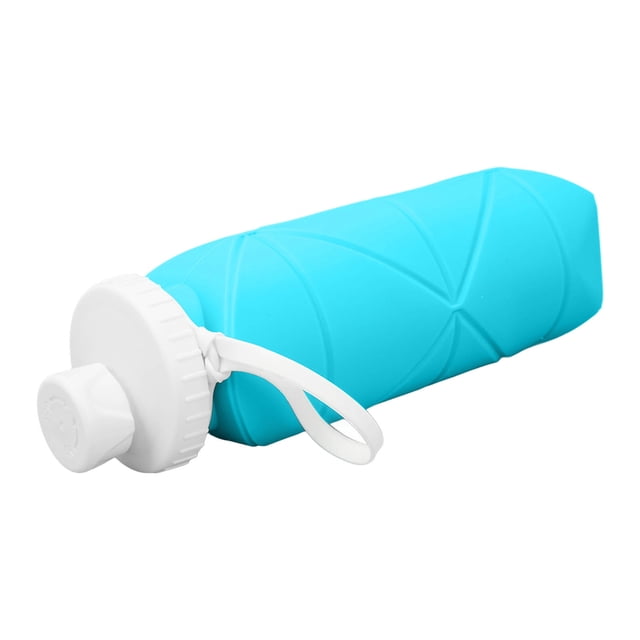 Botella de agua plegable de 600ml a prueba de fugas reutilizable sin BPA de silicona plegable portátil ligera de viaje para gimnasio camping senderismo viajes ANGGREK Otros