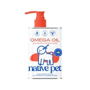 Native Pet Omega Oil for Dogs, Salmon & Pollock Fish Oil, Omega-3, 10 fl oz