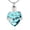 Light Blue, variant on Crystal Heart Urn Necklace for Ashes Pet Paw Print Heart Cremation Jewelry - My Best Friend Pawprint Memorial Urn Necklace for Cat / Dog