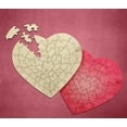 thumbnail image 2 of Leisure Arts Wood Puzzle Large Heart 55 Pieces 12"X 11.5" Blank Puzzles, Make Your Own Puzzle, Blank Puzzle Pieces Wooden Puzzles Diy Jigsaw Puzzles, Puzzles To Draw On, 2 of 4