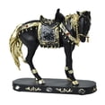 thumbnail image 4 of yotijay Horse Statue Decor Animal Figurine Crafts Desk Centerpiece Resin Horse Sculpture Black, 4 of 9