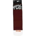 thumbnail image 3 of TCK Prosport Kids Soccer Socks – Long Striped Tube Socks for Boys, Girls, Football & Softball (Maroon/White, Medium), 3 of 4