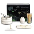 thumbnail image 6 of Eurhowing 7-Piece Matcha Whisk Set, Japanese Matcha Tea Set with Bamboo Whisk, Ceramic Bowl, Scoop & Sifter, Complete Ceremony Kit, Gift, White, 6 of 7