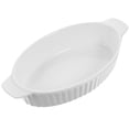 thumbnail image 3 of Ceramic Baking Tray with Double Handles Ceramic Food Bowl Household Bakeware, 3 of 9
