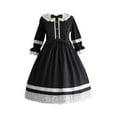 thumbnail image 4 of Kiplyki Gothic Wholesale Dress for Women Long Sleeved Bow Split Joint Lovely Temperament Bubble, 4 of 4