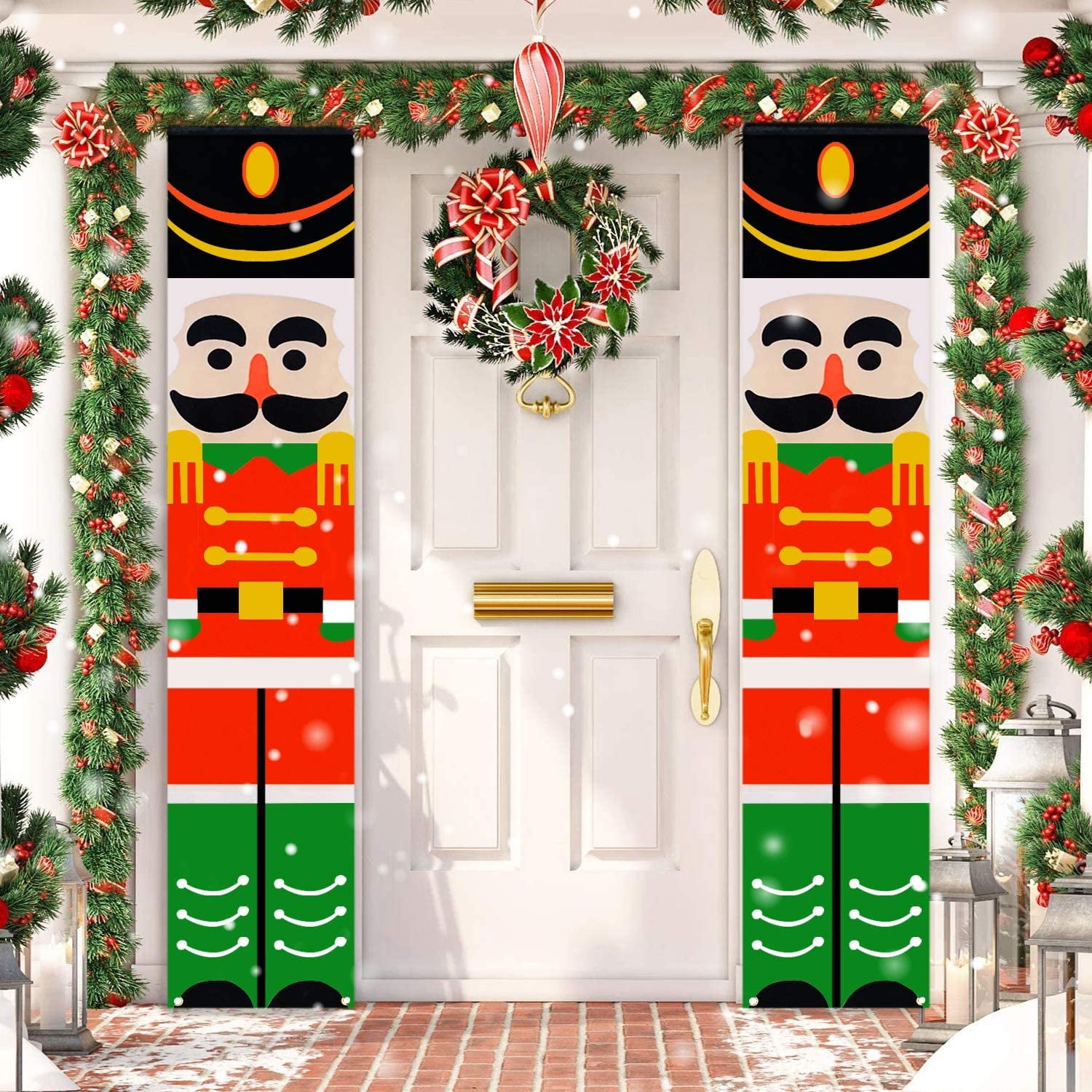 2Pcs Door Wall Hanging Ornament ''Marry Christmas'' Letter Xmas Decor Party