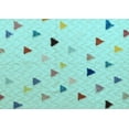 thumbnail image 1 of Ahgly Company Indoor Rectangle Solid Light Blue Modern Area Rugs, 2' x 5', 1 of 4
