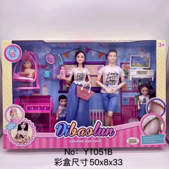 Juego de vajilla Dibao Five People Family con cama doble