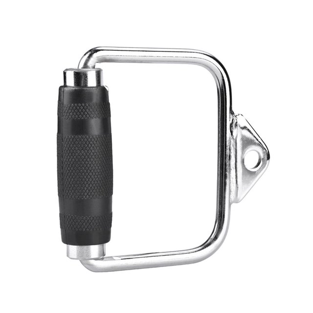 Greeniant Mango de barra de tensión en forma de D Acero duro sólido Cuerda de tríceps Tirador de elevación hacia abajo Mango de goma negra Barra de Gimnasios en casa Greeniant OD005791-00