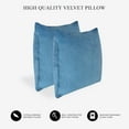 thumbnail image 4 of A1HC Hypoallergenic Down Alternative Pillow Inserts, 20x20 in, Square, Pack of 2, Navy Blue, 4 of 7