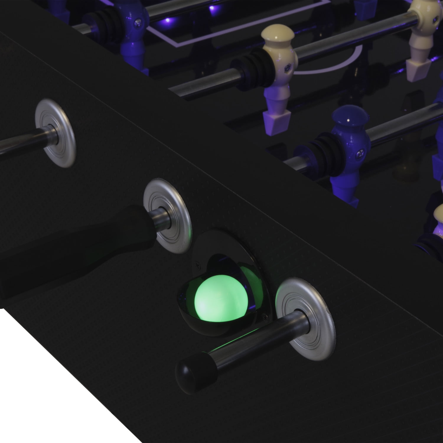 Atomic Azure LED Light Up Foosball Table with Interactive Inrail