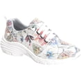 thumbnail image 1 of Women's Nurse Mates Velocity Sneaker White Flower Leather 8.5 W, 1 of 6