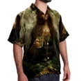 thumbnail image 2 of Saint Patrick's Day Men's Short Sleeve Beach Shirts Hawaiian Button Down Casual Summer Printed Unisex Top, 2 of 6