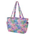 thumbnail image 2 of FORMRS Tote Bag for Women Quilted Large Capacity Travel Work Carry On Shoulder Handbag, Gradient Starfish Pattern, 2 of 7