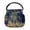Blue, variant on Tote Bag for Women, New Wind Embroidered Bag Canvas Peacock Embroidery Middle-Aged Shoulder Portable Package